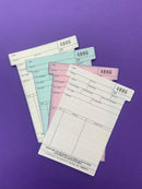 Size 3 Parts T Cards Ref Parts3 (4 Part) Sequentially Numbered