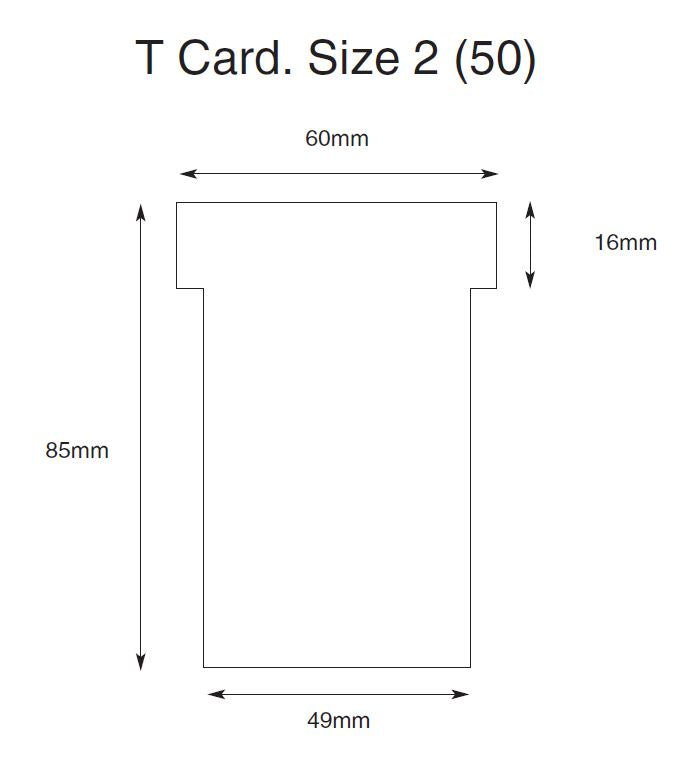 KANBAN Size 2 T Card Board