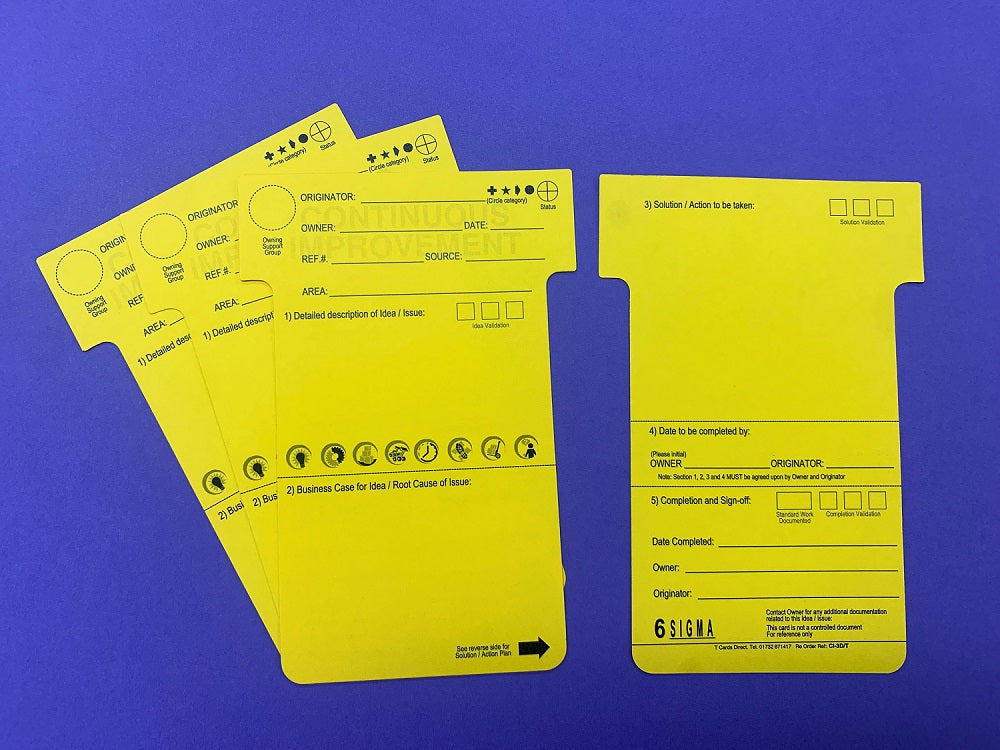 Continuous Improvement Size 3 KANBAN T Board - Large – T Cards Direct