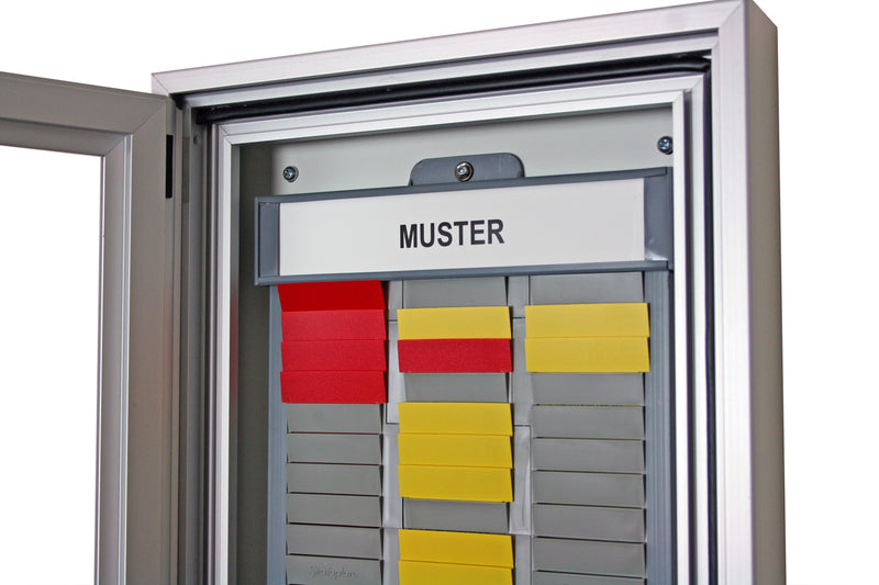 Muster Station Cabinet  T Card - Size 2 T Cards - 90 person