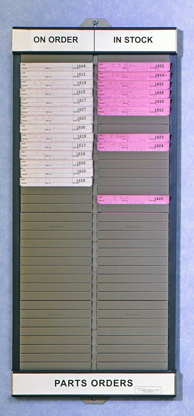 2 column Parts T Card Board